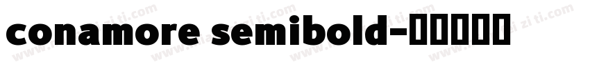 conamore semibold字体转换